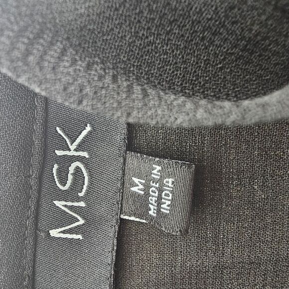 MSK Black Sheer Dress - Picture 7 of 8